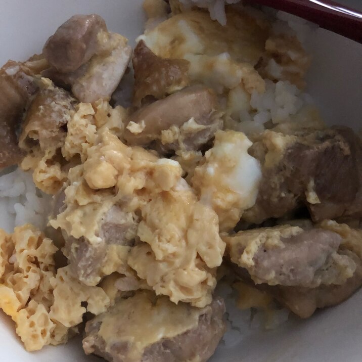 鶏肉と卵だけで！レンジで簡単親子丼風